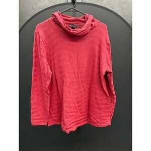 Nomadic Traders Maroon Red Pattern Cowl Pullover Sweater